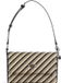 GUESS Schoudertas Simona Flap Shoulder Bag Natural / Black