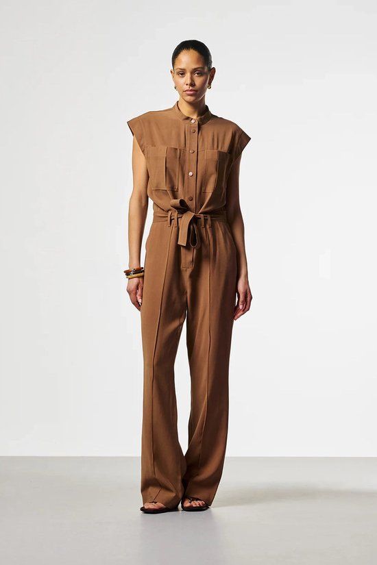 Aaiko Lisana jumpsuit HAZELNUT