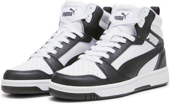 Puma Rebound V6 Mid Sneakers - Wit/Zwart