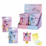 World Aquarius Cosmetic Merloze Lippenbalsem met Eenhoorn Sleutelhanger - Blauw/Roze - Voor Kinderen