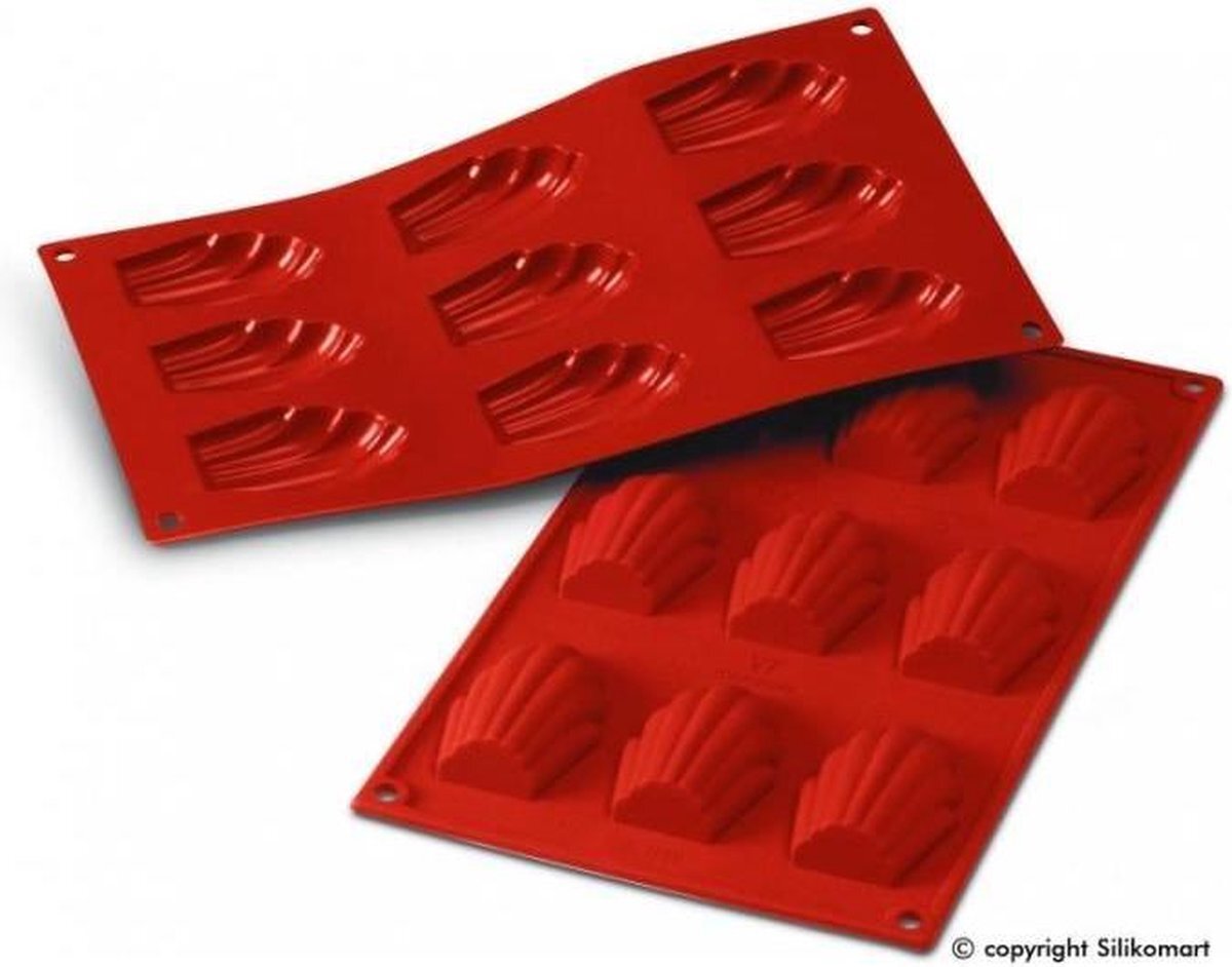 Silikomart Silicone Bakvorm Madeleine 9 vaks