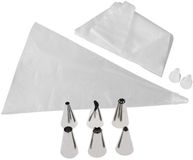 Zenker Set van 20 spuitzakken 6 roestvrijstalen spuitmondjes en 3 plastic spuitmondjes 32 cm Smart Pastry