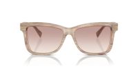 Brunello Cucinelli Lunettes de soleil femme rose carrées rose 56mm