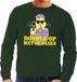 Bellatio Decorations Shoppartners Bv Fout Paas sweater groen donder op met je Pasen voor heren - Pasen trui L