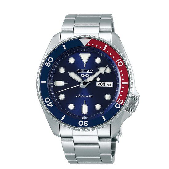 Seiko 5 Sports SRPD53K1 Herenhorloge - 42.5 mm - Zilverkleurig