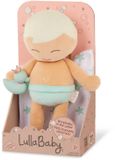 LullaBaby Badpop Pluche Jongen – Zachte Baby Pop met Badaccessoires – 35 cm – Vanaf 0 jaar