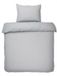 HUSH Living Dekbedovertrek Percale Lichtgrijs 140x220cm
