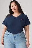 Levi's® Plus Shirt 'Perfect Vneck Tee' marine