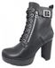 HIS Chaussures pour femmes bottines à lacets bottine noir loisir
