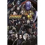 Erik® - Poster Avengers Infinity War figuren - glanzend papier - 91 x 61 cm | 61 x 91,5 cm