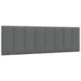 VidaXL Hoofdeind & Voeteind Donkergrijs Polyester 160 cm