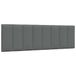 VidaXL Hoofdeind & Voeteind Donkergrijs Polyester 160 cm