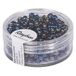 RAYHER 14383411 Rocailles met zilverkleurige reflecties + Rainbow, Weber, 4 mm, blik 17 g, PE