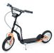 SPARTAN Trottinette de ville pour enfants avec roues gonflables Noir