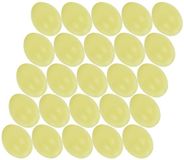 Merkloos / Sans marque Moebius Creativ Hobby knutsel eieren - 25x - 6 cm - geel - kunststof - decoratie paaseieren
