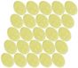 Merkloos / Sans marque Moebius Creativ Hobby knutsel eieren - 25x - 6 cm - geel - kunststof - decoratie paaseieren