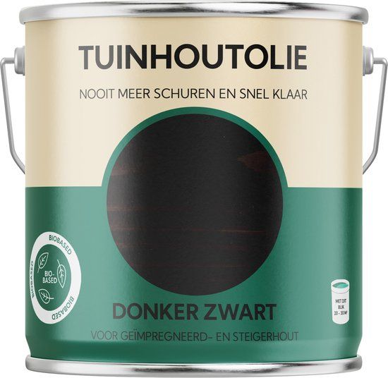 Enzo Tuinhout-olie Tuinhout Olie - Donker Zwart-2500ml