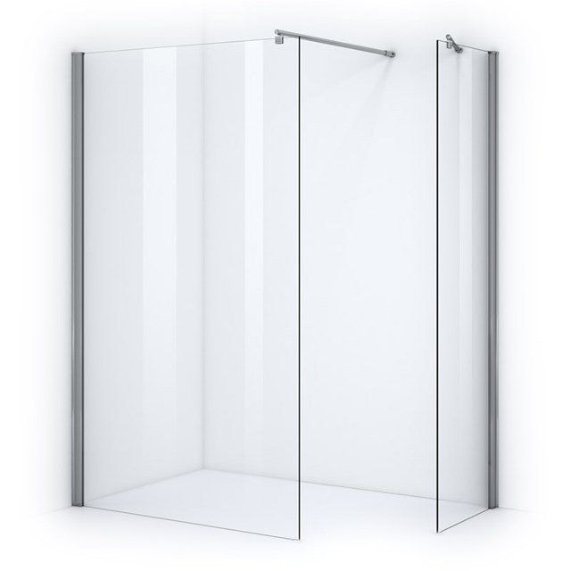 Maxaro Inloopdouche Zircon Comfort 110x80cm Veiligheidsglas 6 mm Chroom