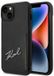 Karl Lagerfeld Signature - iPhone 14 Plus Etui - Zwart - Kaartsleuf