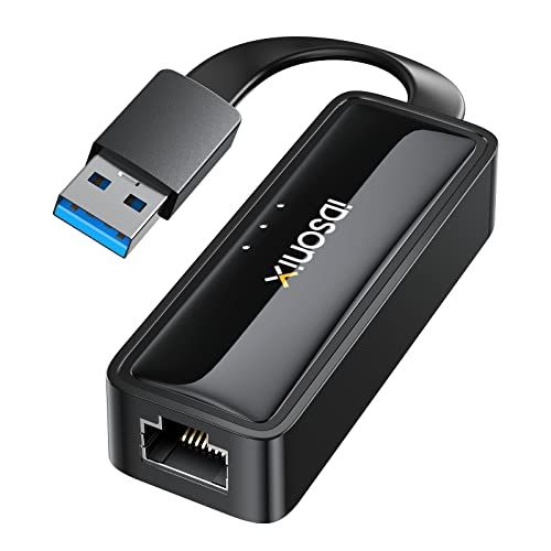 IDSONIX USB Ethernet Adapter - USB 3.0 to Gigabit RJ45 - Compatible with Nintendo Switch, MacBook, Windows/Mac OS/Linux