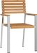 vidaXL - Tuinstoel - 2 - st - Massief - Teakhout - en - RVS