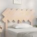 vidaXL Tête de lit Meuble de chambre à coucher Tête de cadre de lit Accessoire de lit double Intérieur 122,5x3x80,5 cm Bois massif de pin