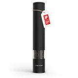 LARS NYSØM Lagom - XL Zout en Pepermolen - 1 stuk (28,8cm) - Keramische Maalwerk met Instelbare Maalgraad - Roestvrijstaalen Zoutmolen Pepermolen (Carbon Black)