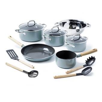 GreenPan Mayflower Keramische Pannenset - 5-Delig + 5 Accessoires - Scandinavian Blue