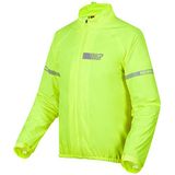 REBELHORN Ocean Regenjas voor motorfiets, gelamineerd membraan, reflecterende elementen, winddicht, ademend, waterdicht, fluor-geel, XXS