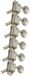 Grover 133N6 Deluxe Guitar Machine Heads, 6-in-Line, Nickel