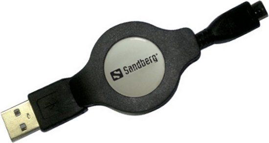 Sandberg Retractable USB 2.0-Micro 1.2m