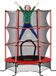 Homcom Kindertrampoline - Staal - 163x163x190cm - Rood