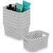 SUNDIS Pixel, opbergmand 1,5L, set van 7, stapelbaar, gebroken wit