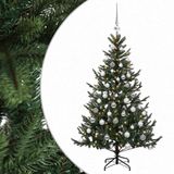 vidaXL Kunstkerstboom met kerstbal 150 cm 150 LED's Warmwit