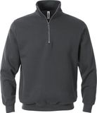 Fristads Sweatshirt Met Korte Ritssluiting 1737 Swb - Donkergrijs - XL
