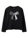 NAME IT Shirt zwart / zilver