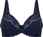 Hunkemöller Dames Lingerie Niet-voorgevormde beugel bh Diva - Blauw - maat G85