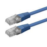 ROLINE Cat.6 (Class E) Patch Cable, UTP, PoE, blauw, 1 m