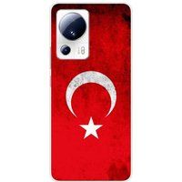 1001 coques Xiaomi 13 Lite Drapeau turquie bedrukt siliconen hoesje