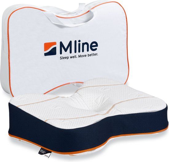 M line Athletic Pillow - Ergonomisch hoofdkussen - Anti-allergeen - Wasbaar - 50x36cm