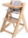 Buxibo Sols en bois évolutive pour enfant - Avec plateau repas - Chaise haute réglable - Bois
