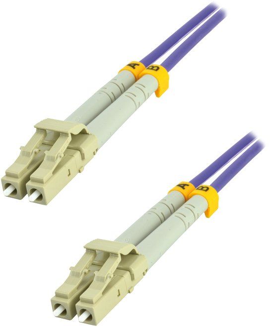 MCL FJOM4/LCLC-3M InfiniBand en Glasvezelkabel LC LC/LC Paars