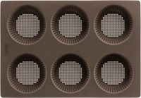 Lékué Bakvorm 6 Broodjes - Siliconen - Brown