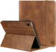Rosso Element Book Case Hoes Geschikt voor Samsung Galaxy Tab A9 Plus | Volledige bescherming | Elastische band | Sleep/Wake functie | Met Penhouder | Verstelbare standaard | Bruin