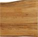 vidaXL Tafelblad met natuurlijke rand 80x80x2,5 cm massief mangohout