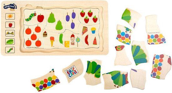 Small Foot Rupsje Nooitgenoeg Legpuzzel 36-delig - Houten Puzzel voor Kinderen