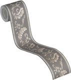 A.S. Création Klassieke Behangrand Zelfklevend Grijs Bruin Goud Metallic