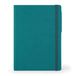 Legami - Notitieboek met witte pagina's, groot, 192 pagina's, omslag van zacht PU, FSC®-gecertificeerd papier, ivoorkleurig papier 90 g/m², maandplanner, adresboek, bladwijzers, 17 x 24 cm, malachiet