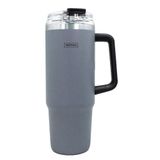 NERTHUS FIH 1441 Thermosbeker, 900 ml, met luchtdicht deksel, met rietje en drinksluiting, duurzame isolatie