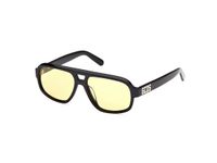 GCDS GD0046 Zonnebril Glanzend Zwart 54/14/140 Unisex
